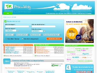 prixdesvols.com website preview