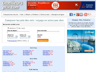 vols.omeilleursprix.com website preview