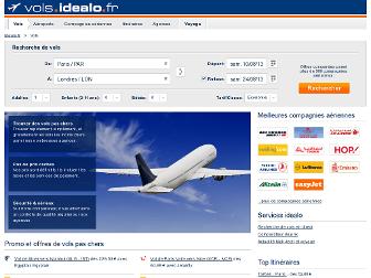 vols.idealo.fr website preview