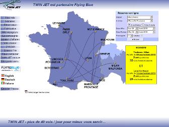 twinjet.fr website preview