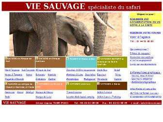 viesauvage.fr website preview