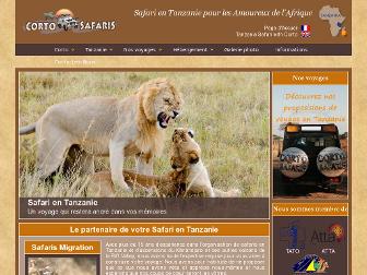 cortosafaris.com website preview