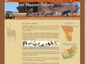 grandeurnaturesafaris.com website preview