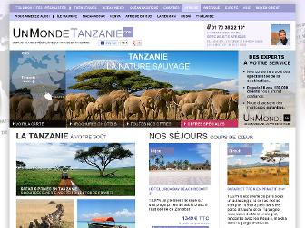 unmondetanzanie.com website preview