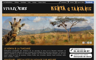 voyages-kenya-tanzanie.fr website preview