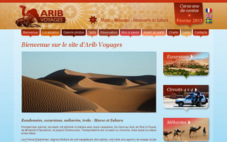 arib-voyages.com website preview