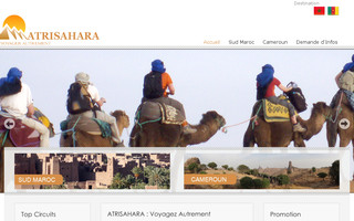 atrisahara.fr website preview