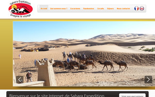 saharaexpe.ma website preview