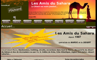 lesamisdusahara.com website preview