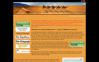 cameltrekking.com website preview