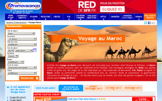 maroc.promovacances.com website preview