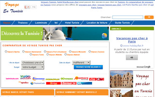 voyageentunisie.com website preview
