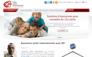 bilansanteinternational.com website preview