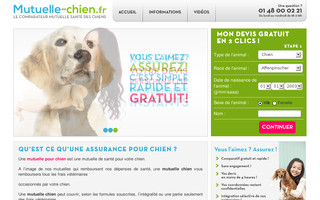 mutuelle-chien.fr website preview
