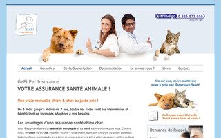 gefi-petinsurance.com website preview