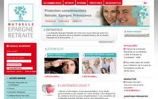 mutuelleepargneretraite.fr website preview