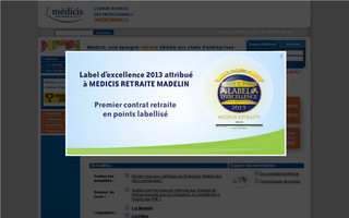 mutuelle-medicis.com website preview