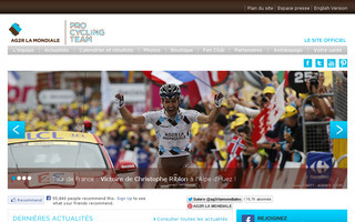 cyclisme.ag2rlamondiale.fr website preview