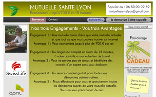 mutuellesantelyon.fr website preview