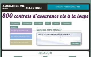 assurancevie-selection.fr website preview