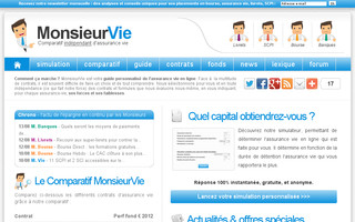 monsieurvie.fr website preview