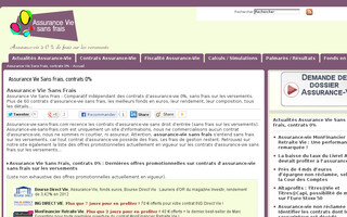 assurance-vie-sans-frais.com website preview