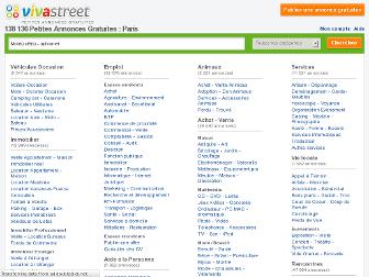 paris.vivastreet.com website preview