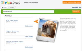 annonces-animaux.vivastreet.com website preview