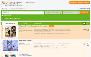 adoption-chien.vivastreet.com website preview