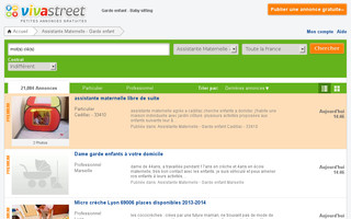 baby-sitting.vivastreet.com website preview