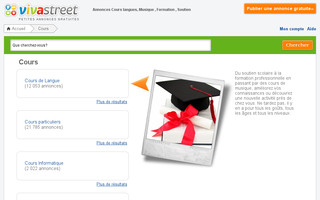 cours.vivastreet.com website preview