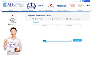 assurance-deces.assurprox.com website preview