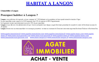 immobilier.langon.free.fr website preview