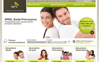 sante-prevoyance.april.fr website preview
