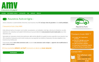 auto.amv.fr website preview