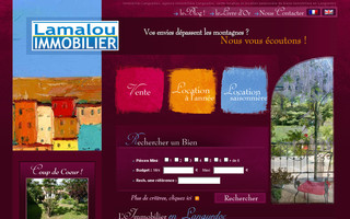 lamalou-immobilier.fr website preview