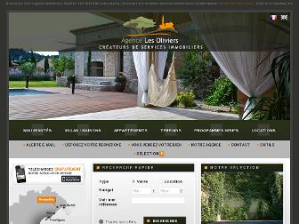 agencelesoliviers.fr website preview