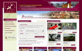 immobilier34.com website preview