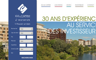 igs-caprim.com website preview