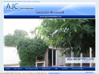 ajcimmobilier.com website preview