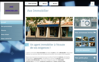 agenceaxeimmobilier.com website preview