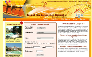 immobilier-languedoc.fr website preview
