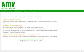 paiement.amv.fr website preview