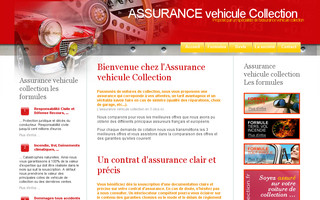 assurancevehiculecollection.fr website preview