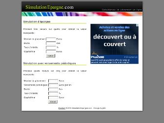 simulationepargne.com website preview