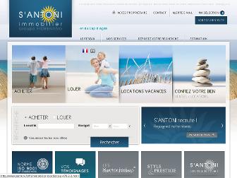 santoni.fr website preview