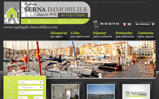 capdagde-immobilier.com website preview