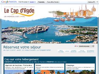 reservation.capdagde.com website preview