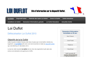 duflot.info website preview