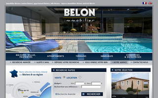 belonimmobilier.com website preview